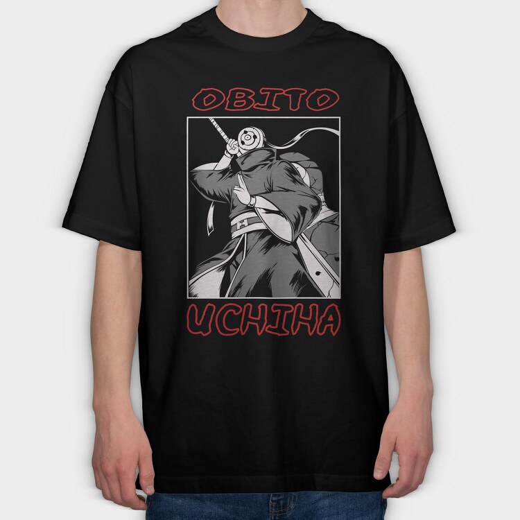 Obito Uchiha, Tricou Oversize Barbati (Unisex)