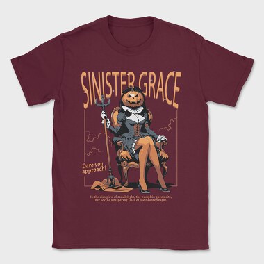 Sinister Grace Pumpkin Creepy, Tricou Barbati (Unisex)