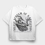 Silent Scream of a Skeleton, Tricou Oversize Barbati (Unisex)