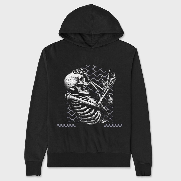 Silent Scream of a Skeleton, Hanorac Oversize Barbati (Unisex)