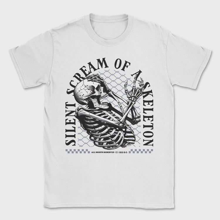 Silent Scream of a Skeleton, Tricou Barbati (Unisex)