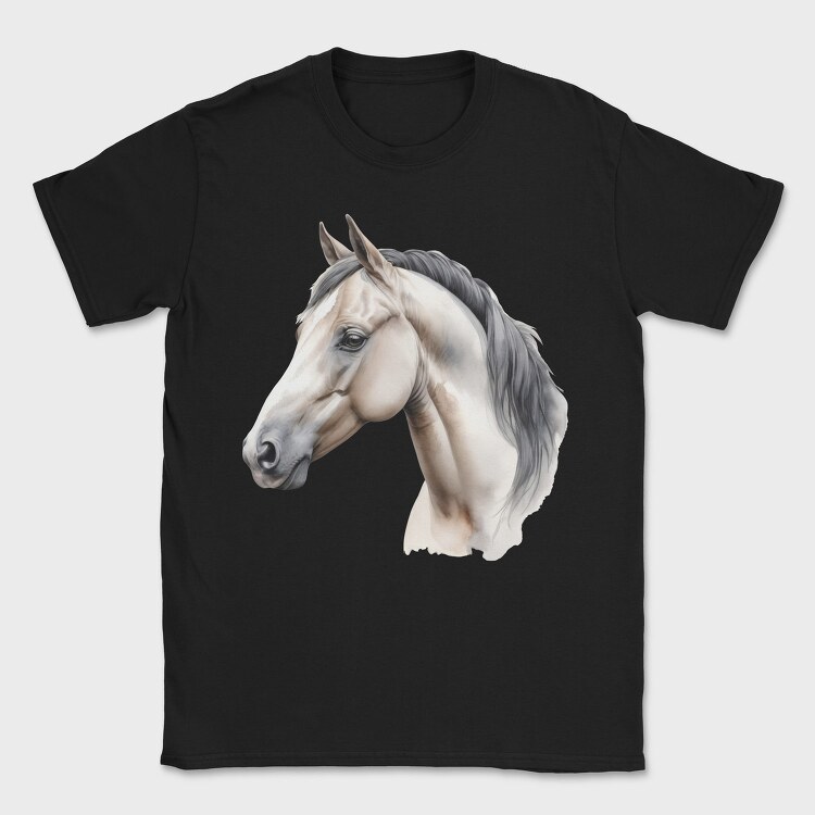 Side View Realistic Horse, Tricou Barbati (Unisex)