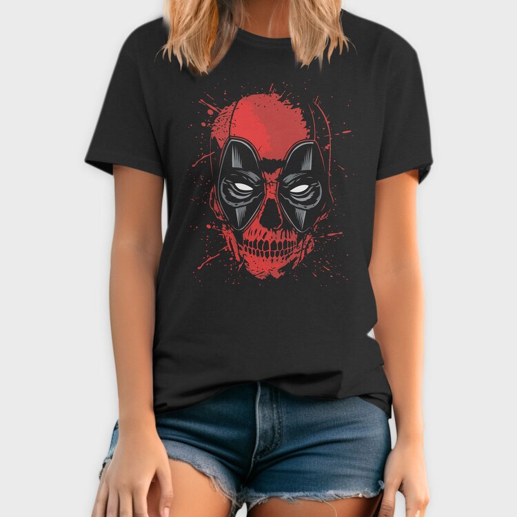 Red Skull Splatter, Tricou Barbati (Unisex)