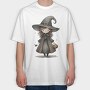 Halloween Witch Hat, Tricou Oversize Barbati (Unisex)
