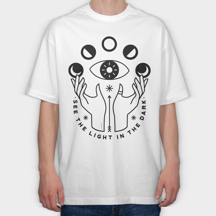 See the Light in the Dark, Tricou Oversize Barbati (Unisex)