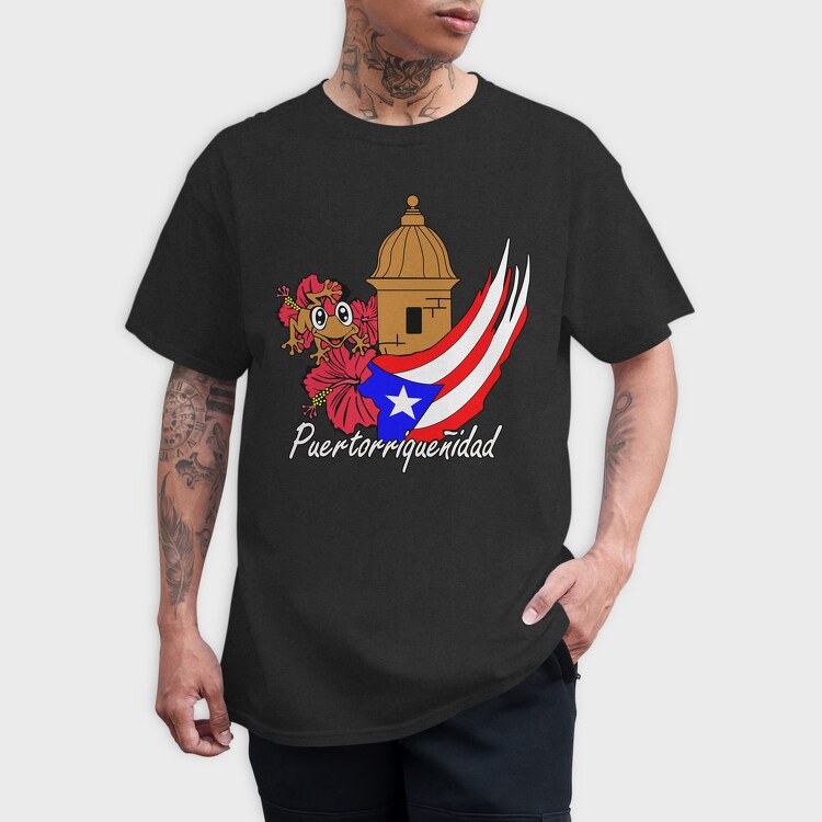 Puerto Rico Frog, Tricou Barbati (Unisex)