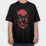 Red Skull Splatter, Tricou Oversize Barbati (Unisex)