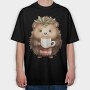 Hedgehog Cup Holly, Tricou Oversize Barbati (Unisex)