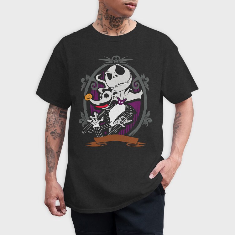 Pumpkin Skull Nightmare, Tricou Barbati (Unisex)