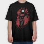 Red Wolf Howl, Tricou Oversize Barbati (Unisex)