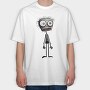 Halloween Zombie Face, Tricou Oversize Barbati (Unisex)