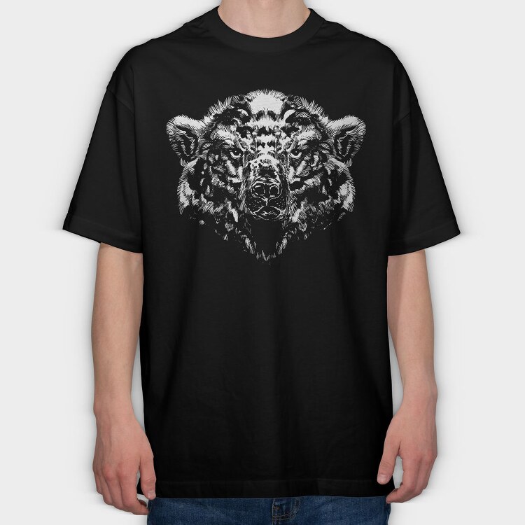 Shaded Polar Bear, Tricou Oversize Barbati (Unisex)