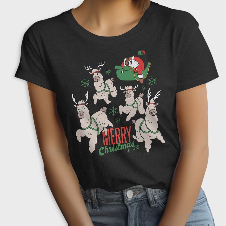 Reindeer Sleigh Ride, Tricou Femei