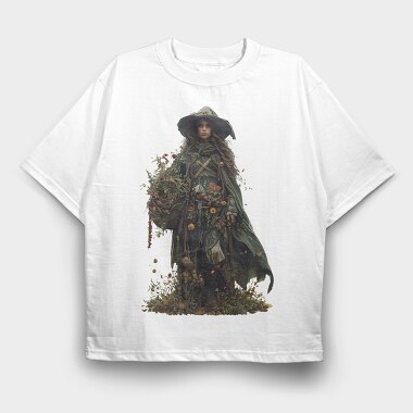 Herbalist Witchcraft Garden, Tricou Oversize Barbati (Unisex)