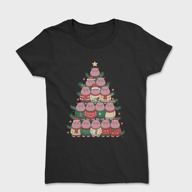 Hippos Christmas Tree, Tricou Femei