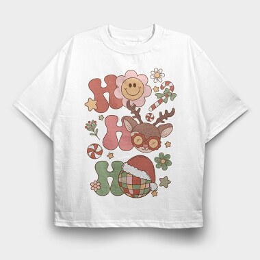 Ho Ho Ho, Tricou Oversize Barbati (Unisex)