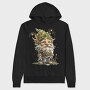 Holiday Mistletoe Gnome, Hanorac Oversize Barbati (Unisex)