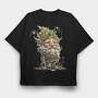 Holiday Mistletoe Gnome, Tricou Oversize Barbati (Unisex)