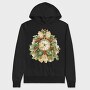 Holly Clock Mistletoe, Hanorac Oversize Barbati (Unisex)