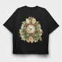 Holly Clock Mistletoe, Tricou Oversize Barbati (Unisex)