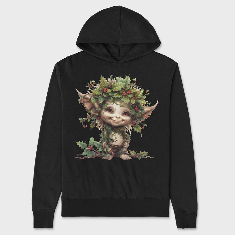 Holly Fairy Gnome, Hanorac Oversize Barbati (Unisex)