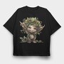 Holly Fairy Gnome, Tricou Oversize Barbati (Unisex)
