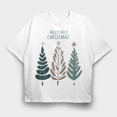 Holly Jolly Christmas, Tricou Oversize Barbati (Unisex)