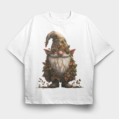 Holly Jolly Gnome Garden, Tricou Oversize Barbati (Unisex)