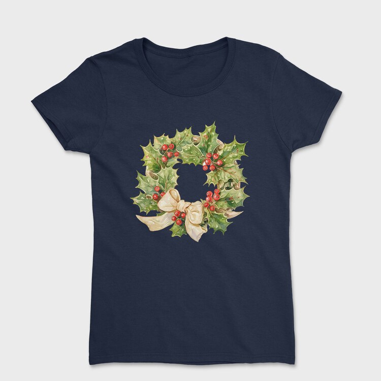 Holly Wreath Bow, Tricou Femei