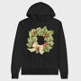 Holly Wreath Bow, Hanorac Oversize Barbati (Unisex)