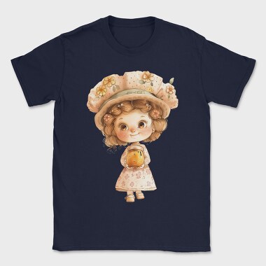 Honey Flower Girl Clipart, Tricou Barbati (Unisex)