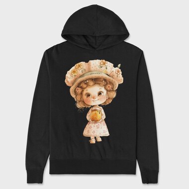 Honey Flower Girl Clipart, Hanorac Oversize Barbati (Unisex)
