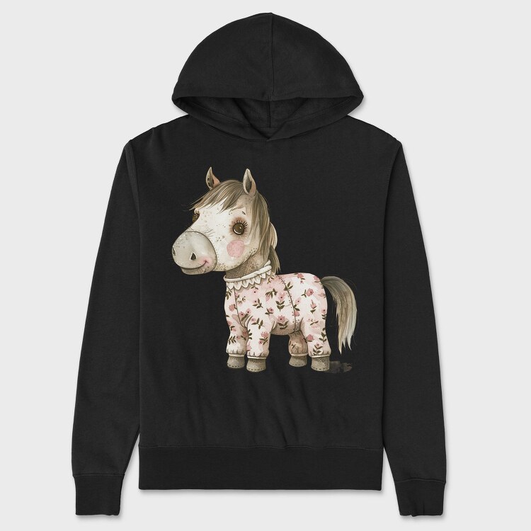 Horse Floral Jacket, Hanorac Oversize Barbati (Unisex)