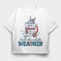 Hot Chocolate Weather, Tricou Oversize Barbati (Unisex)
