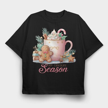 Hot Cocoa Season, Tricou Oversize Barbati (Unisex)