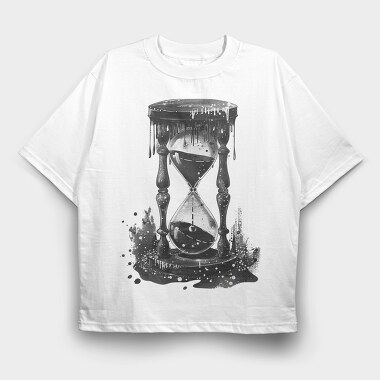 Hourglass Dripping, Tricou Oversize Barbati (Unisex)