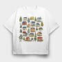 Houses 1, Tricou Oversize Barbati (Unisex)