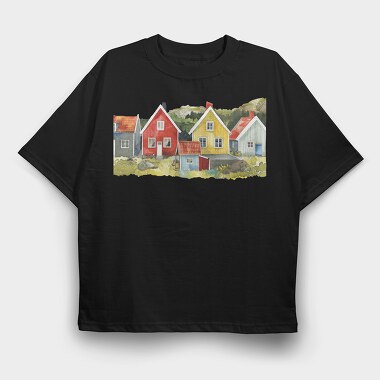 Houses 14 Houses 14, Tricou Oversize Barbati (Unisex)