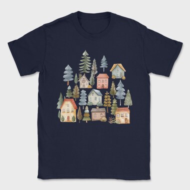 Houses 16 Nordic House Clipart, Tricou Barbati (Unisex)