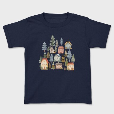 Houses 16 Nordic House Clipart, Tricou Copii