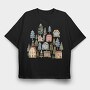 Houses 16 Nordic House Clipart, Tricou Oversize Barbati (Unisex)