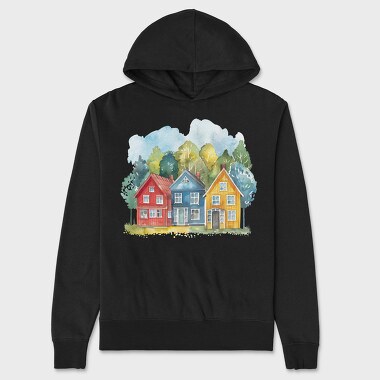 Houses 23 Night, Hanorac Oversize Barbati (Unisex)