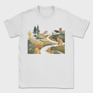 Houses In Countryside, Tricou Barbati (Unisex)
