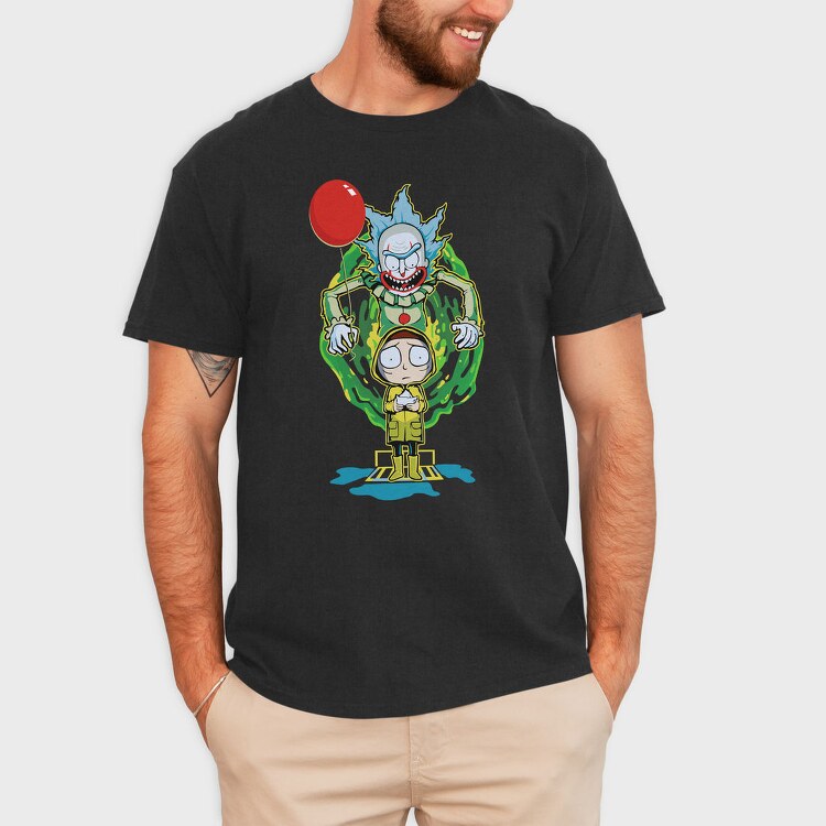 Rick And Morty Clown, Tricou Barbati (Unisex)