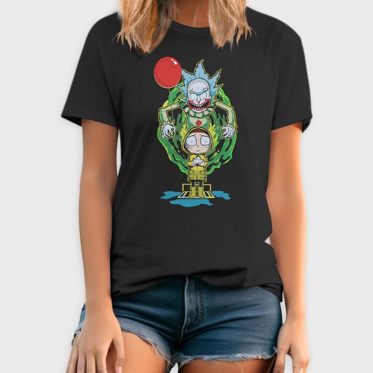 Rick And Morty Clown, Tricou Barbati (Unisex)