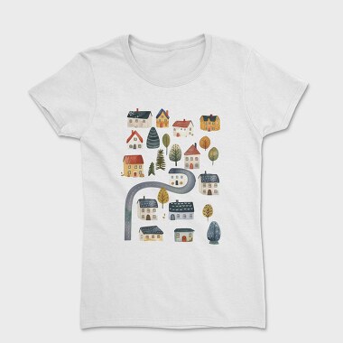 Houses In Night, Tricou Femei