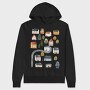 Houses In Night, Hanorac Oversize Barbati (Unisex)