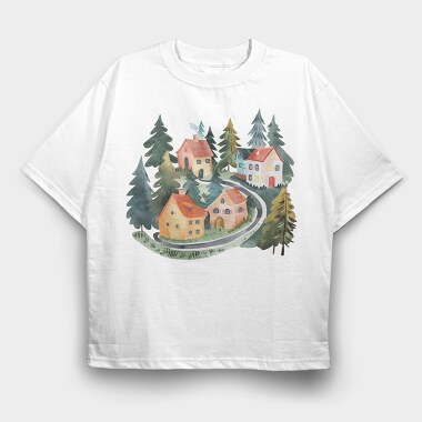 Houses Nature Nest, Tricou Oversize Barbati (Unisex)