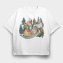 Houses Nature Nest, Tricou Oversize Barbati (Unisex)