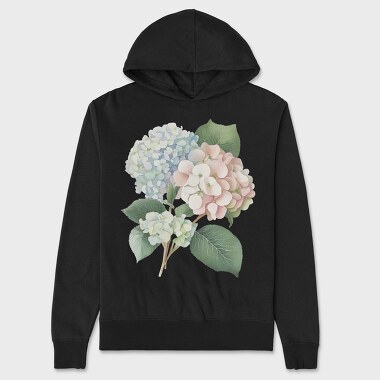 Hydrangea Blossom Mood, Hanorac Oversize Barbati (Unisex)